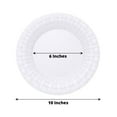 Efavormart Set of 10 - 10" White Round Disposable Plastic Dinner Plates ...
