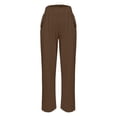 thumbnail image 5 of Women Linen Harem Pants Summer High Waist Elastic Wide Leg Casual Palazzo Pant 2026 Beach Travel Vacation with Pockets, 5 of 5