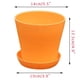 thumbnail image 4 of Fiudx Decoración del hogar Maceta abierta de 3 piezas de resina PP para balcón, plantas verdes, jardinería, maceta larga de cintura alta, 4 of 5