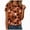 R363-Brick Red, variant on NOLDARES Halloween Shirts for Women Cute Ghost with Coffee Pumpkin Shirts Cute Fall Short Sleeve Graphic Tee Tops(Brick Red,M)