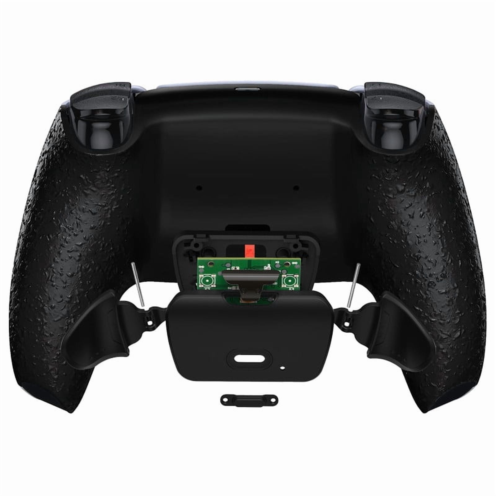 eXtremeRate Textured Black Back Paddles Programable RISE V3 Remap Kit for PS5 Controller BDM-030 040 050, Upgrade Board Redesigned Back Shell Buttons Attachment for PS5 Controller