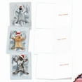 thumbnail image 5 of 20 Merry Christmas Note Cards with Envelopes (4" x 5.12") - Critter Snow Angels Merry Christmas (10 Designs, 2 Each) AM4187XSG-B2x10, 5 of 6