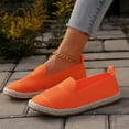 thumbnail image 7 of vokkrv Women's Flats Shoes Pointed Toe Knit Ballet Comfortable Dressy Slip On Flat Orange 9.5, 7 of 7