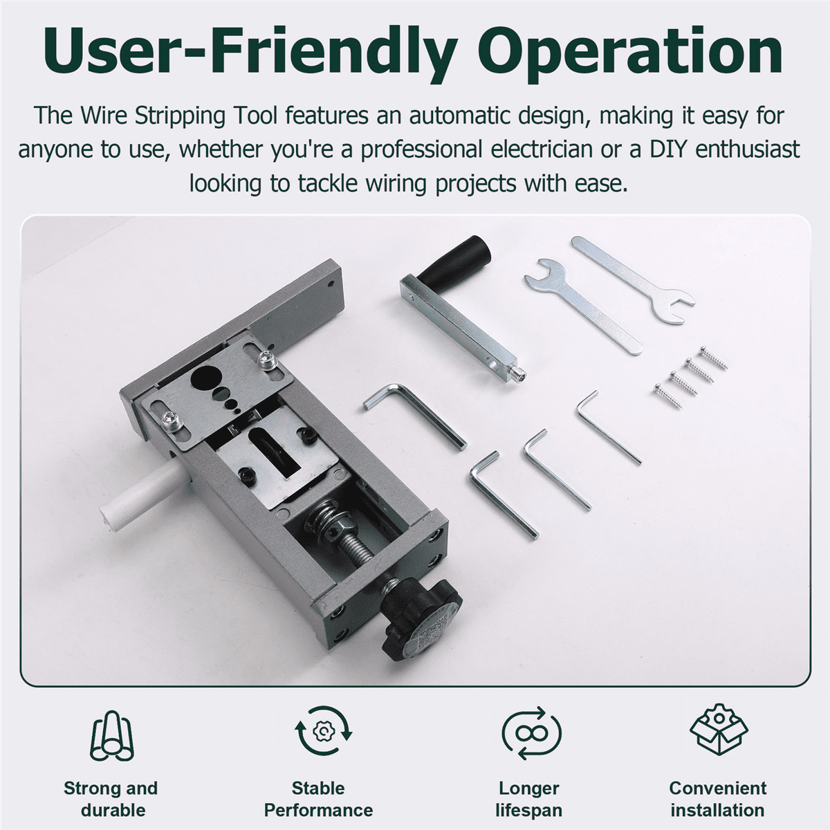 Wire Stripping Machine Wire Stripping Tool 1-21mm Cable Electric Peeling Machine Automatic Wire Stripper Cable,1 x Cutting Machine