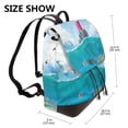 thumbnail image 2 of Balery Lighthouse Sea Port Mochila de Cuero para Mujeres, Gran Capacidad, Bolsa de Viaje Multifuncional, Mochila de Cuero y Bolsa de Hombro para Mujeres, 2 of 4