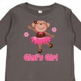 thumbnail image 4 of Inktastic Gigi's Girl Monkey Girls Long Sleeve Toddler T-Shirt, 4 of 5