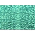 thumbnail image 1 of Ahgly Company Indoor Rectangle Abstract Turquoise Blue Modern Area Rugs, 2' x 4', 1 of 4