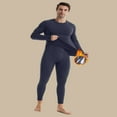 thumbnail image 5 of Fshiont Men's Thermal Underwear Long Johns Set - Fleece Lined Base Layer for Cold Weather Skiing Hunting Hiking Dark Gray 2XL, 5 of 5