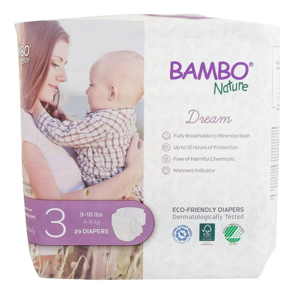 Bambo Nature Diapers Baby Size 3 29 count (Pack of 6)