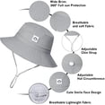 thumbnail image 2 of Gorro solar para bebé de 55 cubos, 2 unidades, secado rápido, UPF 50+, 0-6 meses, 2 of 8