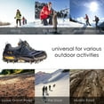thumbnail image 5 of Crampons Ice Cleats Traction Snow Grips for Boots Shoes Women Men Anti Slip Steel Spikes Safe Protect for Hiking Fishing Walking Climbing Mountaineering (Black), 5 of 6