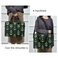 thumbnail image 6 of FORMRS 16" Laptop Bag Carrying Sleeve Case with Handle Travel Shoulder Briefcase, Green Plants, 6 of 8