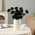 thumbnail image 3 of Ramo de rosas negras de Tifuly de flores artificiales, 12 unidades, realistas, 3 of 8