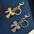 thumbnail image 5 of Diamond-Encrusted Rainbow Zircon Bow Pendant – Elegant Jewelry Charm for Bags, Keys, Necklaces (Gold/Silver/Rose Gold), 5 of 12