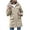 #0012-Khaki, variant on Women All-Season Rain Jacket Waterproof Hooded Lightweight Windbreaker for Outdoor & Travel