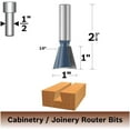 thumbnail image 2 of Bosch 14 X 1In Carbide Tipped Dovetail Bit, 2 of 2