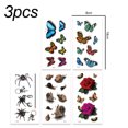 thumbnail image 2 of 15 hojas de tatuajes temporales para mujeres y niños, tatuajes falsos 3D, pegatina de tatuaje sexy, 2 of 6
