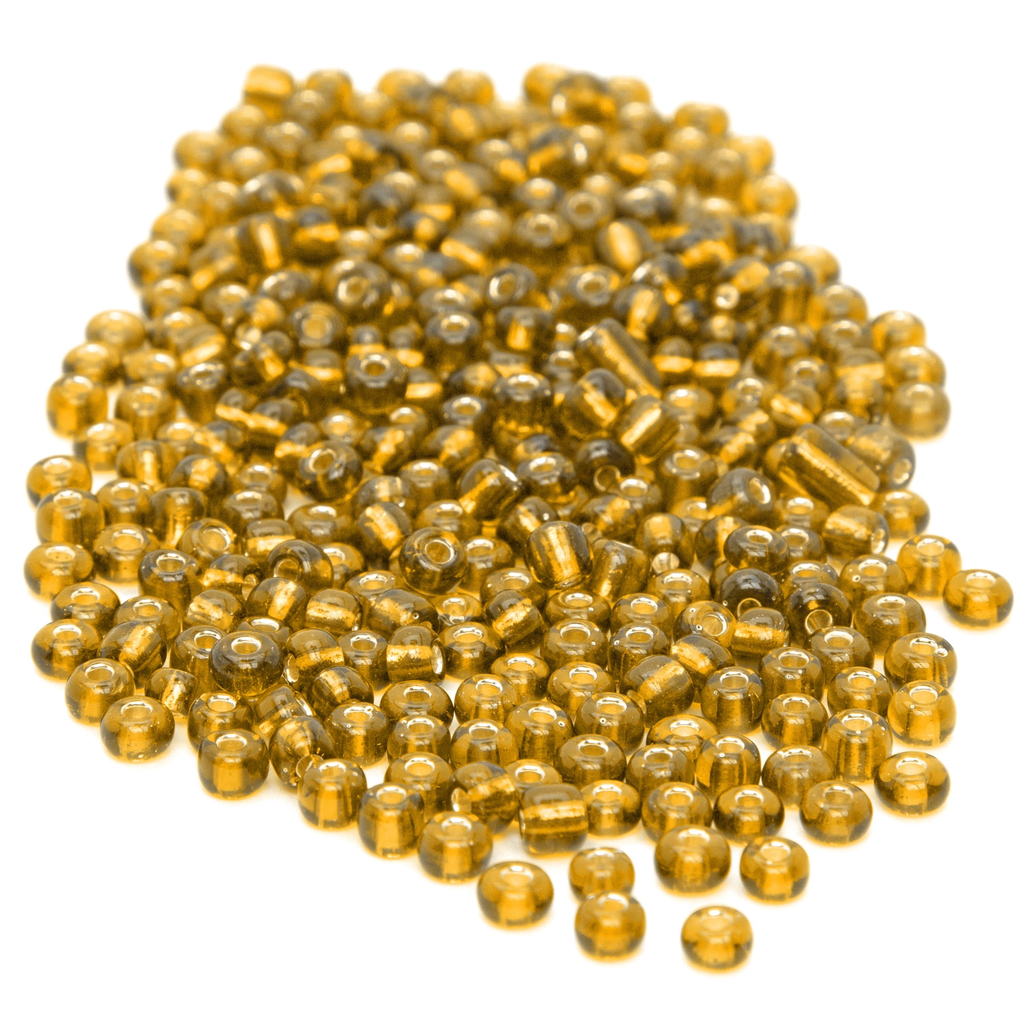 Cousin DIY Glass E-Beads, 40g Pack, Gold Color, 400+ Pieces