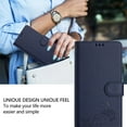 thumbnail image 7 of Phone Case for iPhone 16 Pro Max Wallet Case Cat Pattern PU Leather Case with [RFID Blocking] Card Slots Kickstand Shockproof Magnetic Flip Cover, Blue, 7 of 7