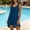 Blue, variant on Women's Swimsuit Cover Up, Sleeveless Sheer Basic Tank Dress Swimwear Beach Cover Ups Lightweight Breathable Casual for Pool Beach Vacation Sunbathing