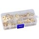 thumbnail image 4 of Terminales De Cable Eléctrico Ojal 150 Piezas Anillo De Latón Terminales De Cable Orificio De Ojo Cable De Cobre Conector De Engarzado Kit De Terminales De Cable Sweethay TO001922-00, 4 of 6