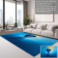 thumbnail image 2 of Elephant Area Rugs, Aquatic Animal Elephants Carpet, Washable Non Slip Low Pile Soft Rug for Nursery Playroom Office Decor Mat 2x3ft, 2 of 7