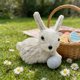 thumbnail image 1 of Adornos de Pascua, figuras de conejo de Pascua, estatuas de paja para decoración de jardín y hogar, adorno de mesa de primavera con zanahoria, artesanía natural para celebraciones festivas, adorno de, 1 of 6