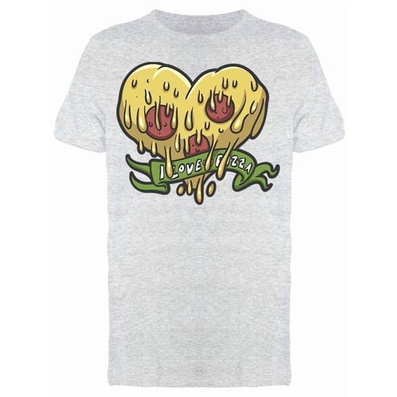 Pizza Heart I Love Pizza Tee Men's -Image by Shutterstock
