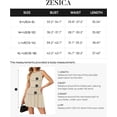 thumbnail image 6 of Women's Summer Sleeveless Mini Dresses 2024 Crewneck Knit A Line Pleated Swing Basic Short Dress, 6 of 6