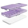 thumbnail image 2 of Case for Samsung Galaxy S23 Plus with Hidden Makeup Mirror Card Slot Design Cover, Hybrid PC+TPU Shockproof Non-Slip Lens Protection Wallet Case for Samsung Galaxy S23 Plus, Light Purple, 2 of 6