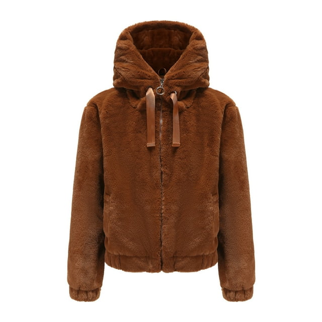 CEHVOM Mode Chandail à Fermeture Éclair Col en V Manches Longues Blouse à Capuche Chandail en Molleton Liquidation