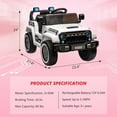 thumbnail image 2 of 12V Ride-On Truck with Remote Control, 35W Motors & Spring Suspension for girls and boys, 2 of 6