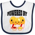 thumbnail image 3 of Inktastic Powered by Chicken Nuggets Boys or Girls Baby Bib, 3 of 4