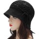thumbnail image 3 of Women Cotton Bucket Hat Handmade Crochet Knit Floral Summer Bucket Hats, 3 of 5