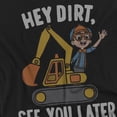 thumbnail image 2 of Blippi Hey Dirt, See You Later Women's T Shirt, Black, Medium, 2 of 4
