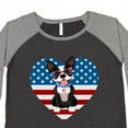 thumbnail image 4 of Inktastic Boston Terrier Dog US Flag July 4th Women's Plus Size T-Shirt, 4 of 5