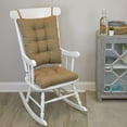 thumbnail image 2 of Klear Vu The Gripper Non-Slip Rocking Chair Cushion Thick, includes Seat Pad & Back Pillow with Ties for Indoor Living Room Rocker, 17x17 Inches, 2 Piece Set, Tan 2 Count, 2 of 5