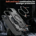 thumbnail image 5 of [PST] iPhone 11 Ring Case, Shockproof Magsafe Compatible Kickstand Back Cover with Ring Stand, 5 of 5