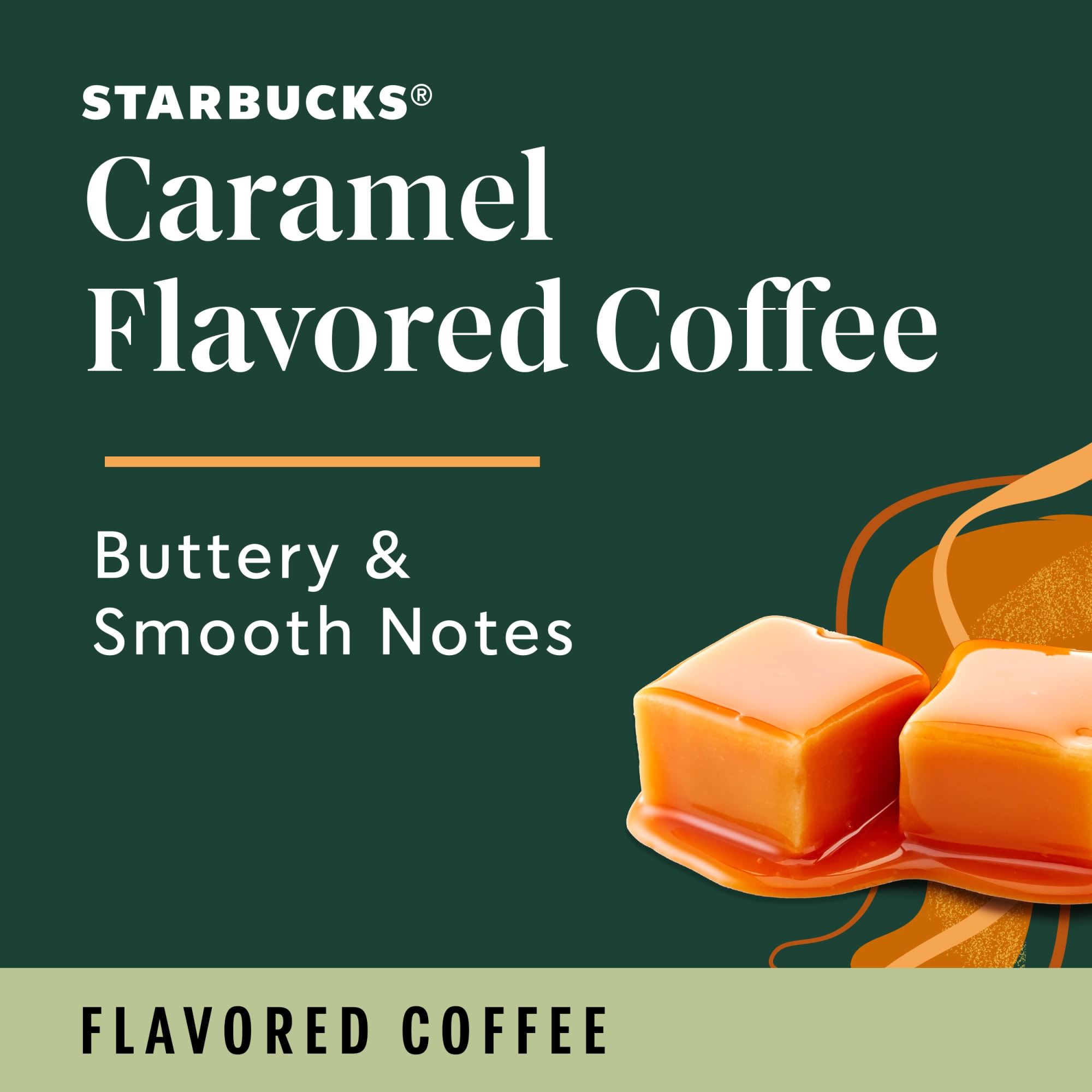 Starbucks Arabica Beans Caramel, Naturally Flavored, Ground Coffee, 11oz - image 4 of 7