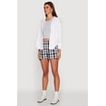 thumbnail image 3 of Womens Pull On Plaid Shorts, 3 of 5