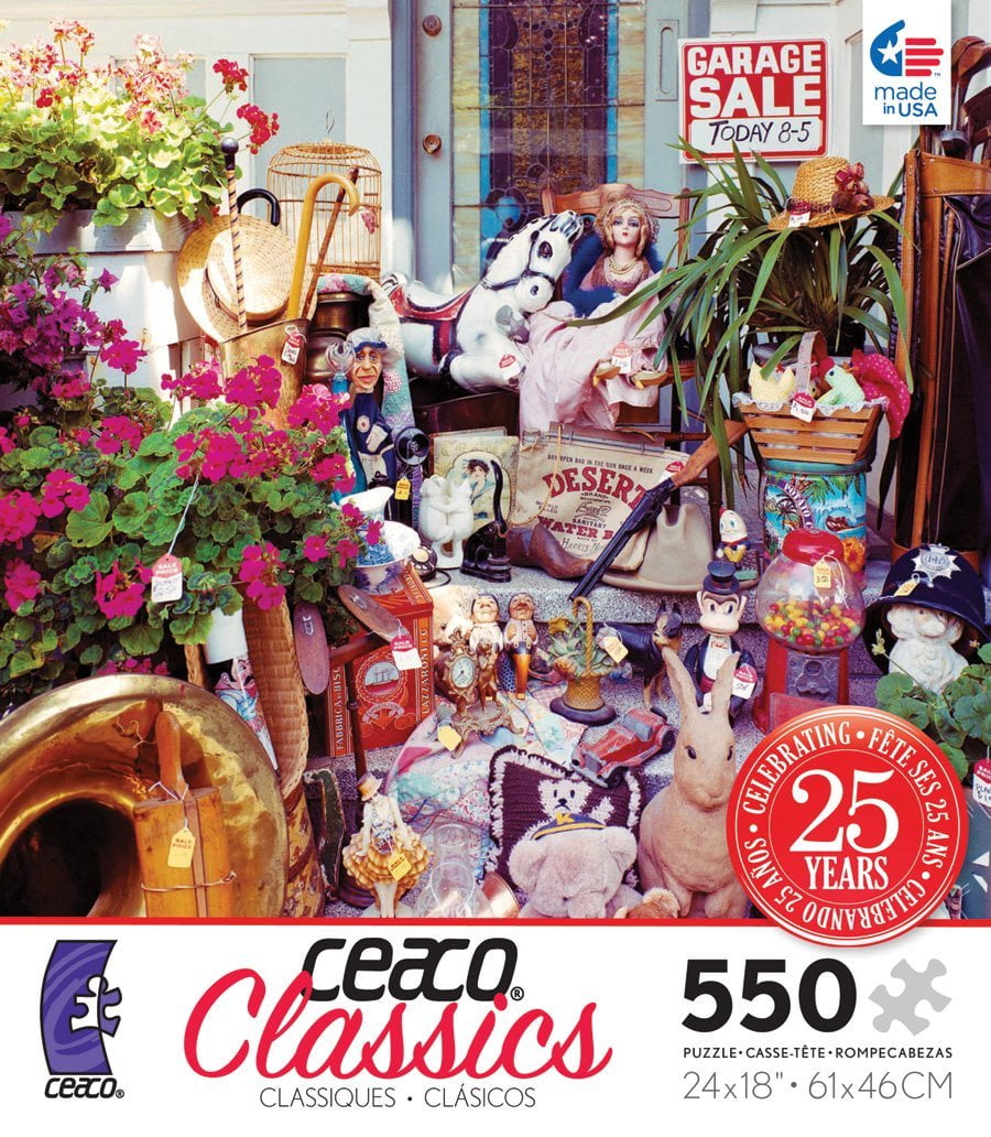 Classics Garage Sale 550 Piece Jigsaw Puzzle, Contains 550 pieces By