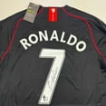 thumbnail image 2 of Autographed/Signed Cristiano Ronaldo Manchester United Black Soccer Jersey Beckett BAS COA #2, 2 of 4