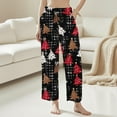 thumbnail image 2 of Puyaiuu Cute Pink Christmas Trees Mens Pj Pants Womens Men's Pajama Pants Men Men's Pajama Bottoms for Gifts Joggers Straight Workout Pants with Pocket Gift, 2 of 6