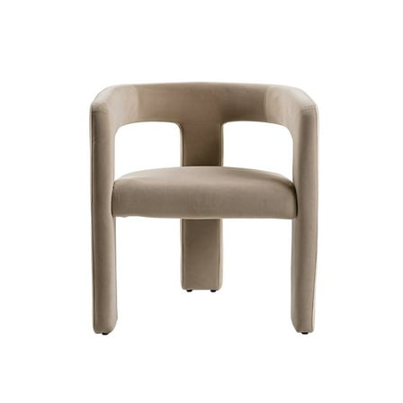 Modrest Cherish - Modern Tan Fabric Dining Chair