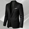 thumbnail image 5 of Riecok Blazers for Men Button Front Business Suit Jacket Solid Long Sleeve Casual Coat Formal Office Clothes with Pocket, 5 of 7