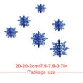 thumbnail image 2 of 1 Set Christmas Decorations Funny Exquisite Simple Style Stereo Indoor Hanging Prop Festival Adornment Decor for Scene Layout Dark blue, 2 of 5