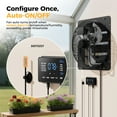 thumbnail image 5 of CAMMOO 18" Wall Mount Fan with Smart Touchscreen Controller, 10-Speed Shutter Exhaust Fan for Garage, Attic & Greenhouse, Black, 5 of 7