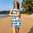 thumbnail image 3 of Yiaed Modern Furniture Print Women's Sleeveless Dress, Loose Fit Summer Dress, Casual Sleeveless Dress for Women, 3 of 7