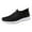 Black, variant on XIMIN Men Women's Non Slip Mesh Lightweight Walking Breathable Slip On Sneakers for Summer Fall Sport Running Beach Travel Aqua Walking Shoes (7.5, Black)