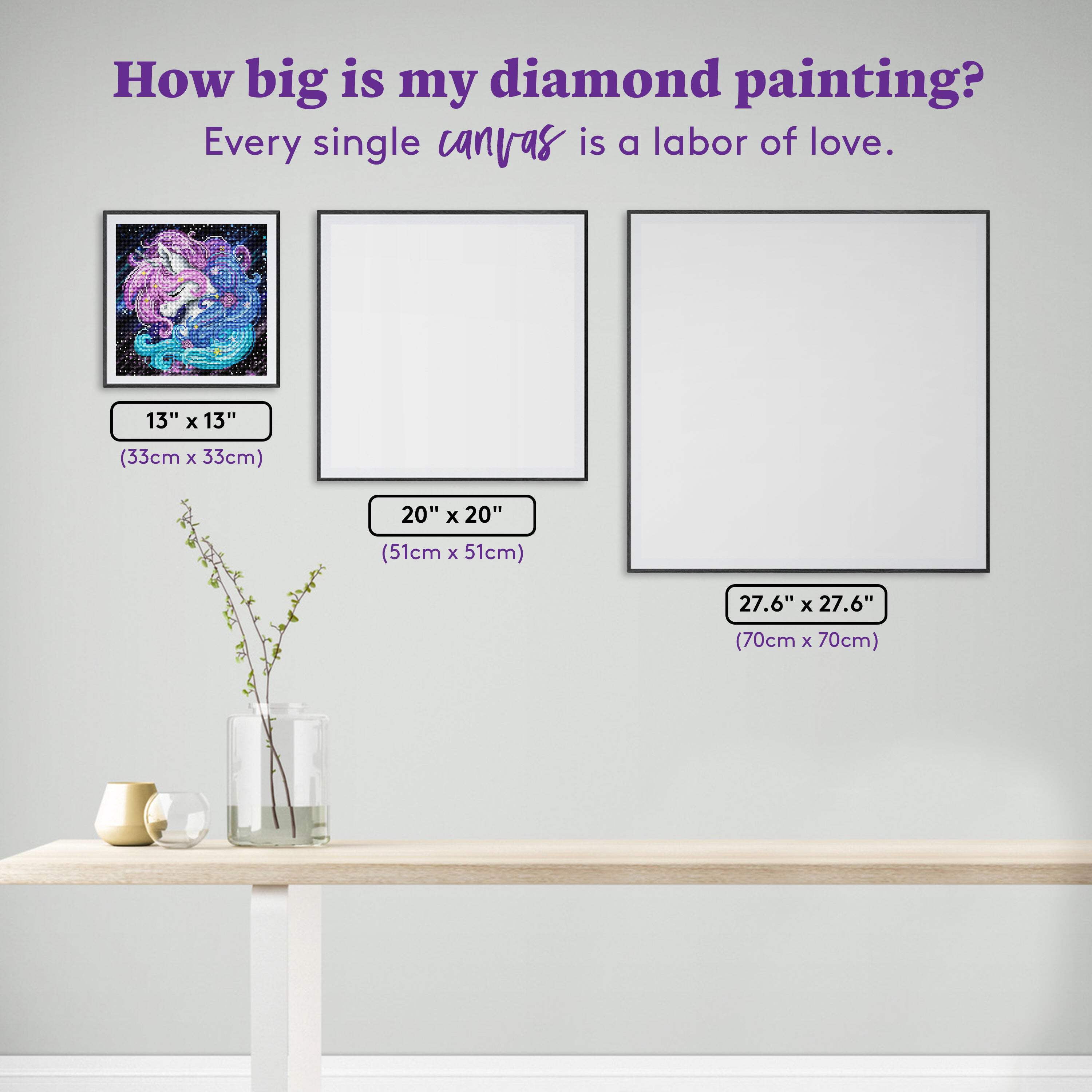 DIAMOND ART CLUB Aurora the Unicorn Diamond Painting Kit